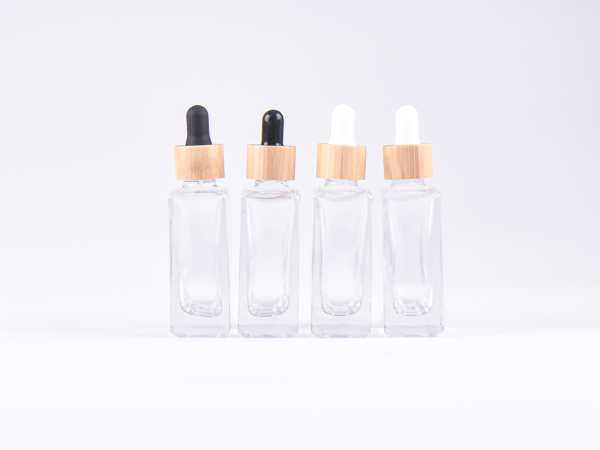 Klarglasflasche Miro 50ml - Pipette Bambus