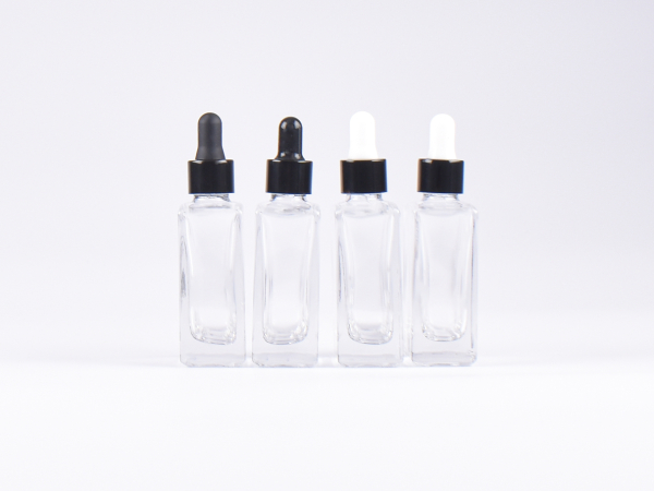 Klarglasflasche Miro 50ml - Pipette schwarz