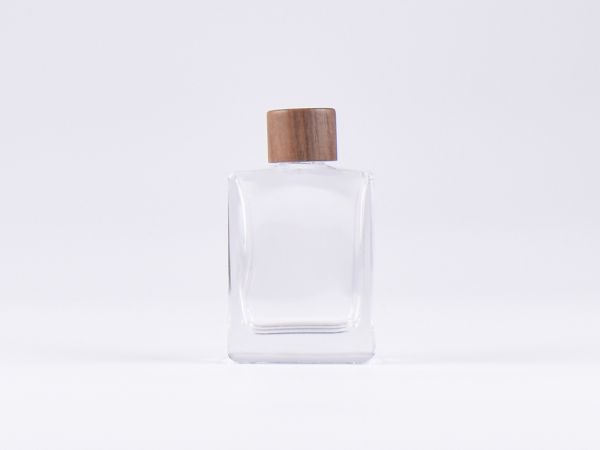 Klarglasflasche Miro 50ml - Schraubverschluss Walnut