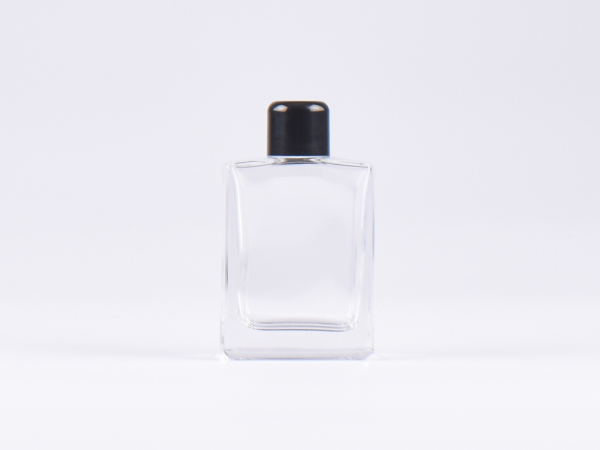 Klarglasflasche Miro 50ml - Tropfmontur schwarz