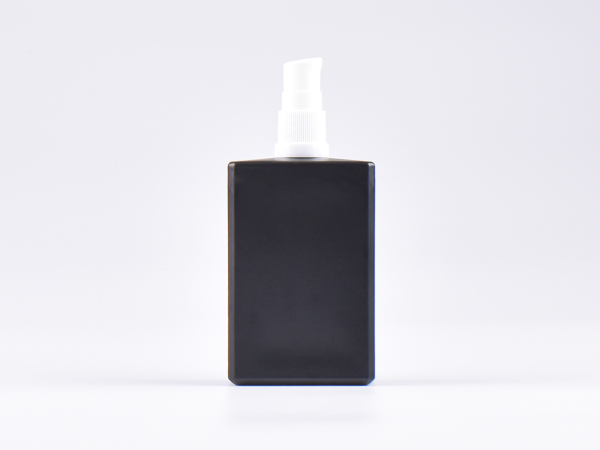 Schwarzglasflasche Miro 100ml - Lotionspumpe Kunststoff