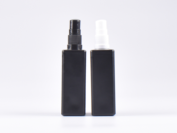 Schwarzglasflasche Miro 100ml - Lotionspumpe Kunststoff