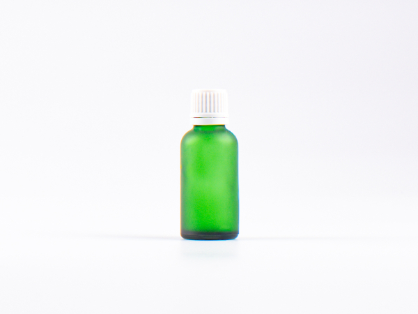 Grünglasflasche 30ml, mit Schraubverschluss OV