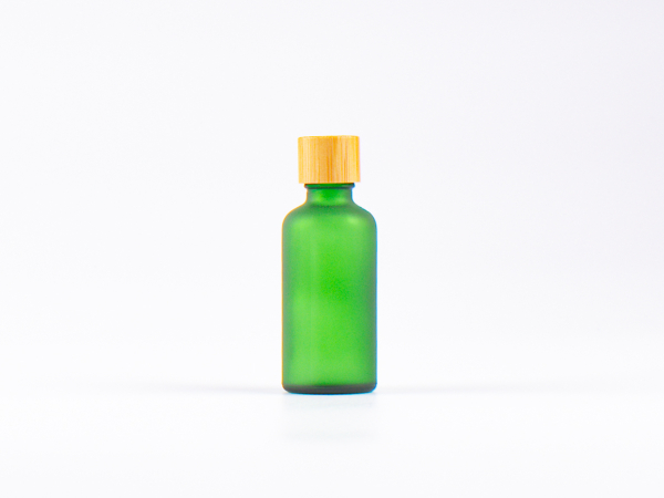 Glasflasche-mit-Schraubverschluss-Tropfmontur-Bambus