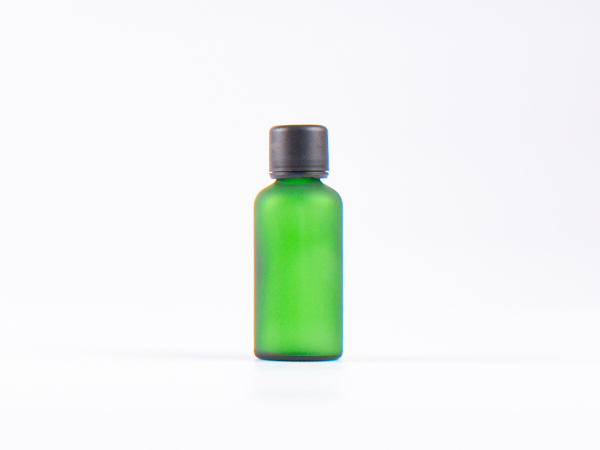 Grünglasflasche 50ml, mit Schraubverschluss OV