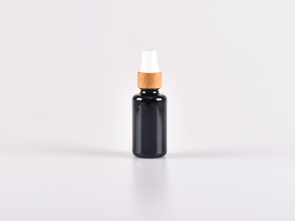 MIRON Violettglasflasche 30ml, mit Zerstäuber Bambus