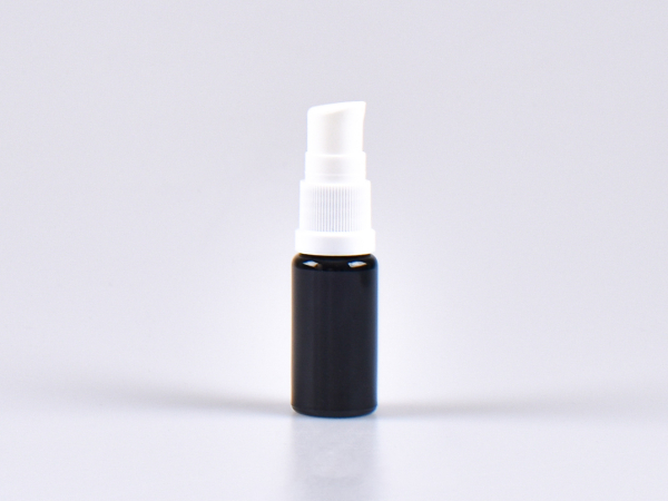MIRON Violettglasflasche 10ml, mit Lotionspumpe Kunststoff