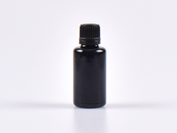 MIRON Violettglasflasche 30ml, mit Schraubverschluss OV