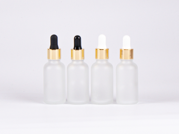 säuremattierte Flasche 10ml, mit Pipette gold