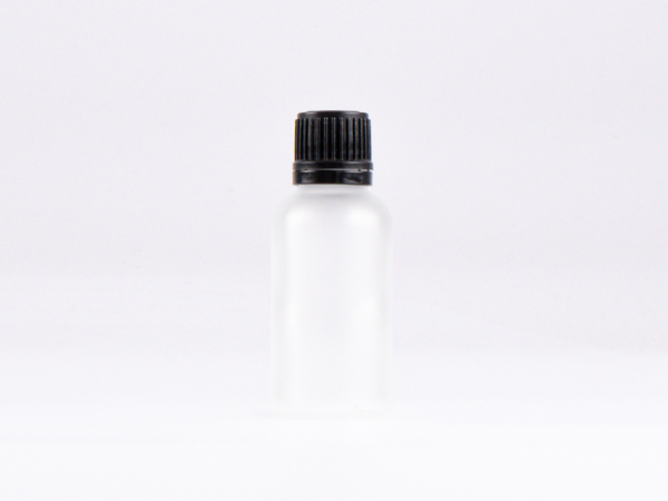 säuremattierte Flasche 30ml, mit Schraubverschluss OV