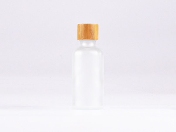 Glasflasche-mit-Schraubverschluss-Tropfmontur-Bambus