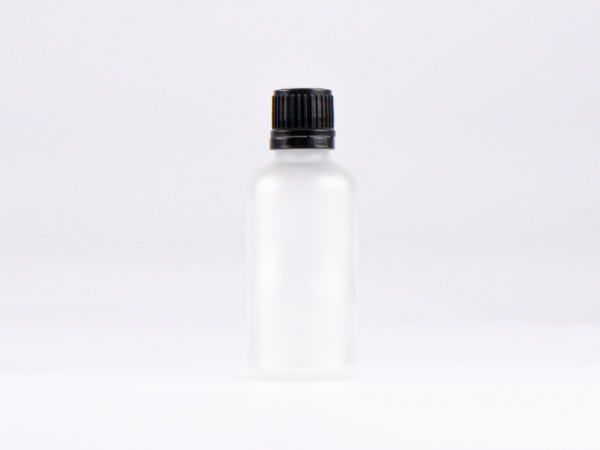 säuremattierte Flasche 50ml, mit Schraubverschluss OV