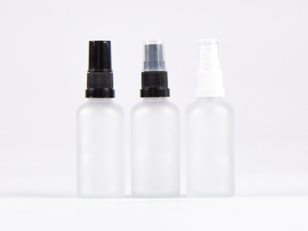 säuremattierte Flasche 30ml, mit Zerstäuber Kunststoff