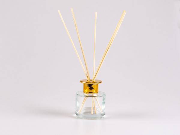 Duftflasche, "Lilly", Klarglas, 90ml, mit Duftstäbchen