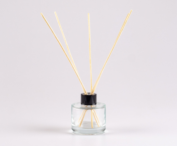 Duftflasche, "Lilly", Klarglas, 90ml, mit Duftstäbchen