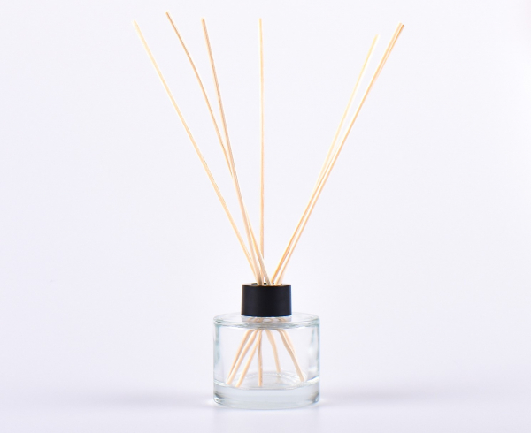 Duftflasche, "Lilly", Klarglas, 90ml, mit Duftstäbchen