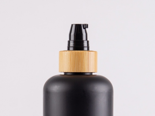 Lotionspumpe, Bambus, 24/410, schwarz/weiss