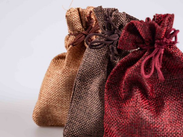 Jute (Leinen) Beutel gross, 11.5x14.5cm