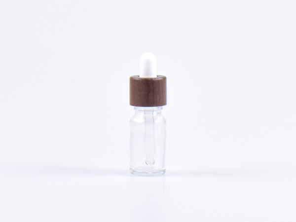 Klarglasflasche 10ml, mit Pipette Walnut