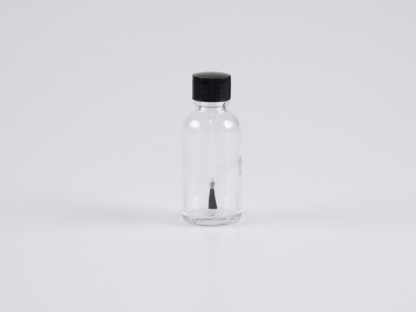 Klarglasflasche 30ml, mit Pinselmontur