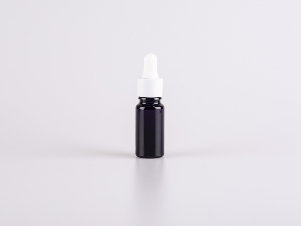 MIRON Violettglasflasche 10ml, mit Pipette weiss