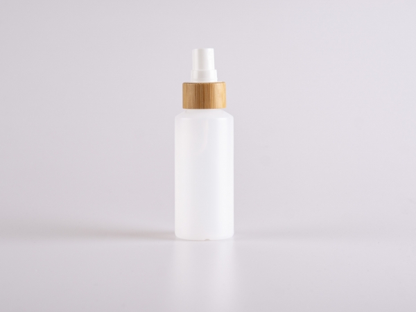 Flasche "Nasa" 100ml, LD-PE, mit Zerstäuber Bambus