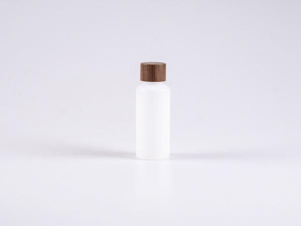 Flasche "Nasa" 100ml, LD-PE, mit Deckel Walnut