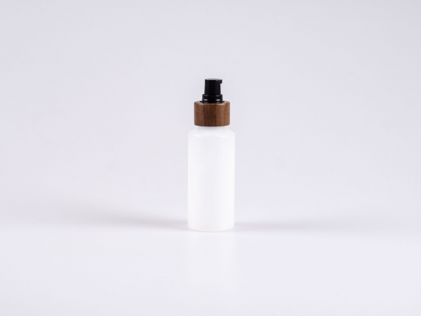 Flasche "Nasa" 100ml, LD-PE, mit Lotionspumpe Walnut