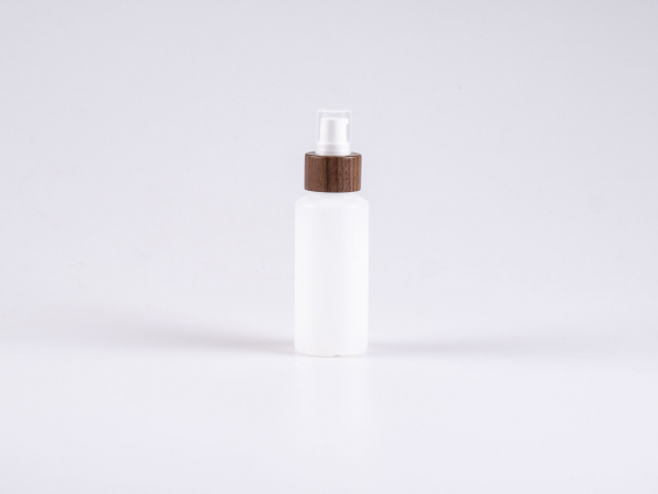 Flasche "Nasa" 100ml, LD-PE, mit Lotionspumpe Walnut
