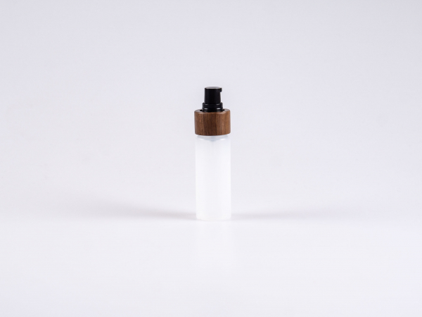Flasche "Nasa" 50ml, LD-PE, mit Lotionspumpe Walnut
