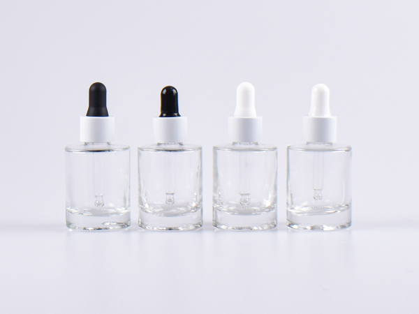 Glasflasche "Raoul" 30ml, mit Pipette weiss