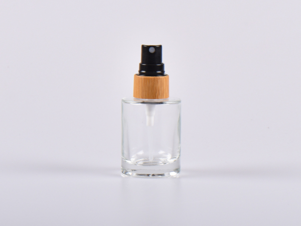 Glasflasche "Raoul" 30ml, mit Zerstäuber Bambus