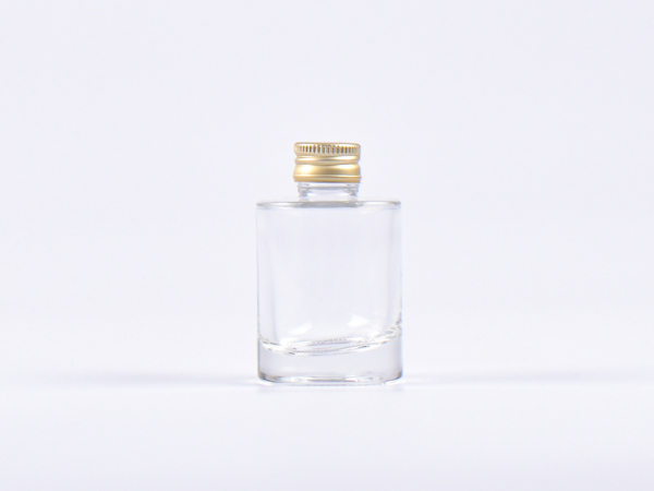 Glasflasche "Raoul" mit Aludeckel silber/gold, 30ml