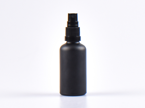 kosmetikflasche-schwarzmatt-glas