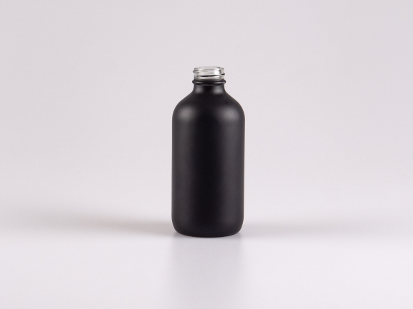 Schwarzglasflasche 250ml, ohne Montur