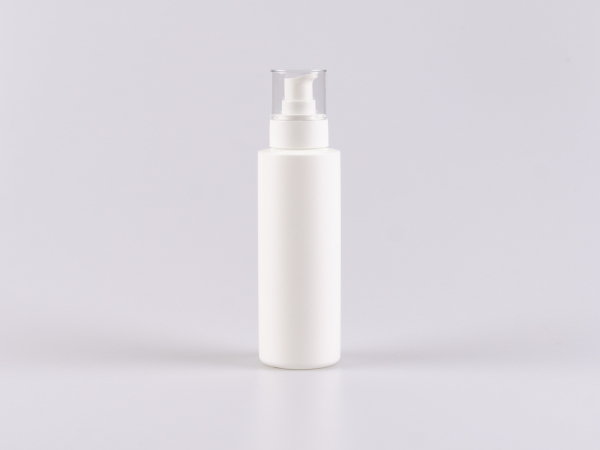 Flasche "Tara" 200ml, matt-weiss, mit Lotionspumpe "Prime"