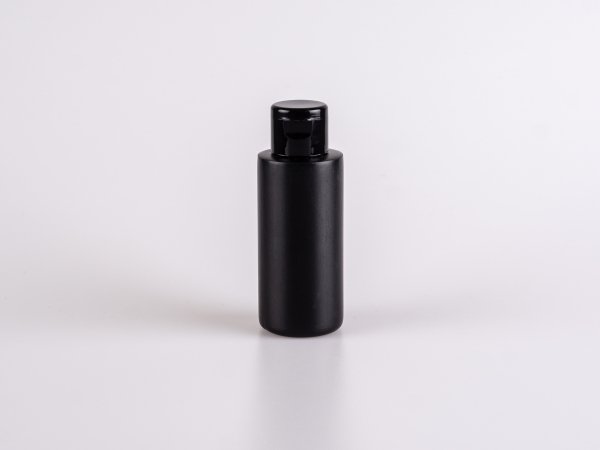 Flasche "Tara" 100ml, matt-schwarz, mit FlipTop schwarz