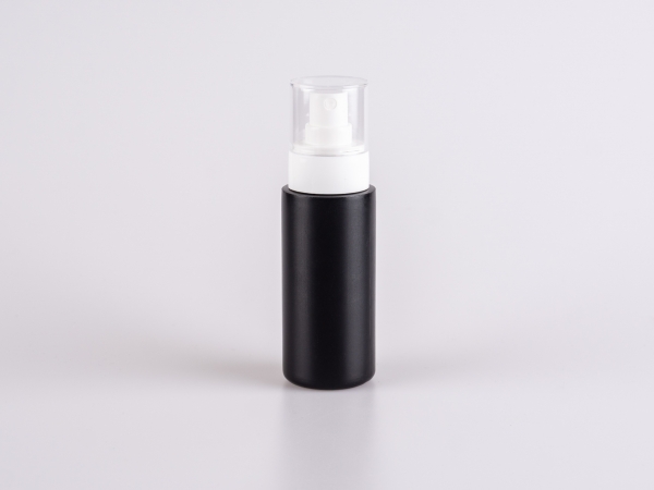 Flasche "Tara" 100ml, matt-schwarz, mit Zerstäuber "Prime"
