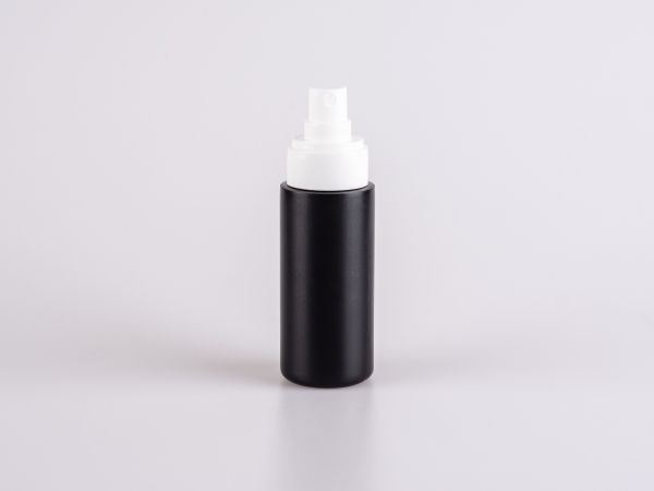 Flasche "Tara" 100ml, matt-schwarz, mit Zerstäuber "Prime"