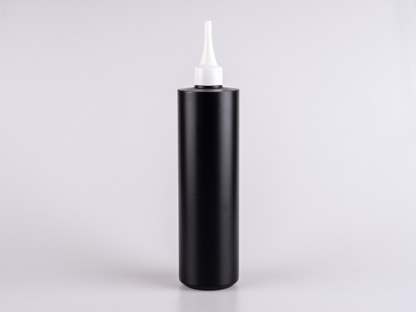 Flasche "Tara" 500ml, matt-schwarz, mit Spritzdispenser