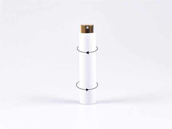 Zerstäuber "Twist", pastell, weiss, 10ml