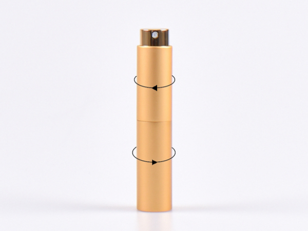 Zerstäuber "Twist" metallic, gold, 10ml