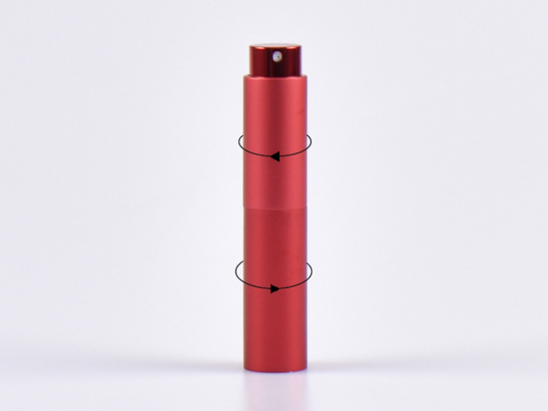 Zerstäuber "Twist" metallic, rot, 10ml
