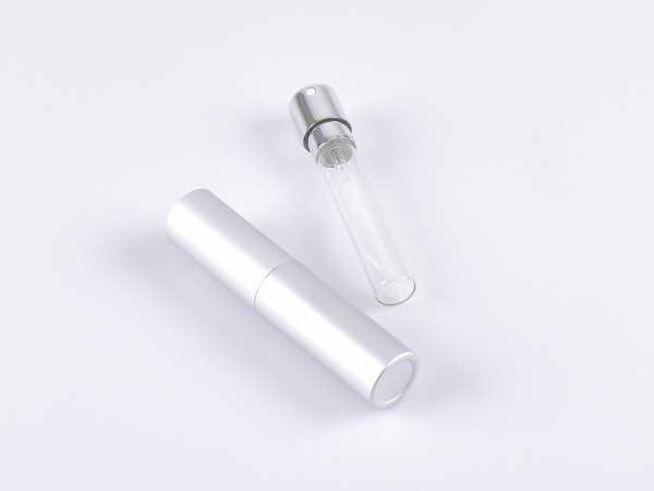 Zerstäuber "Twist" metallic, silber, 10ml