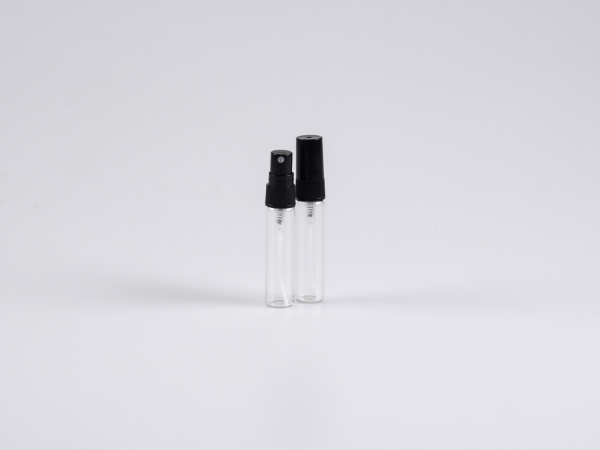 Zerstäuberflasche 5ml, schwarz und transparent