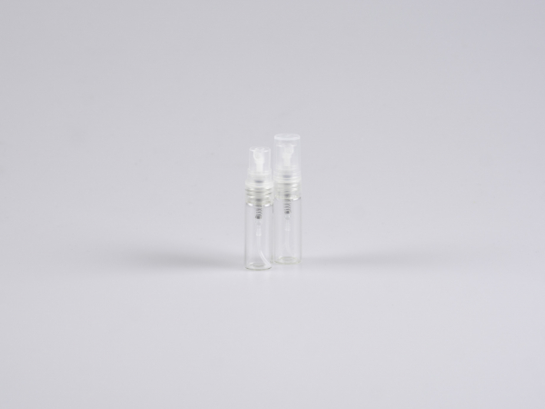 Zerstäuberflasche, Glas, schwarz und transparent, 3ml