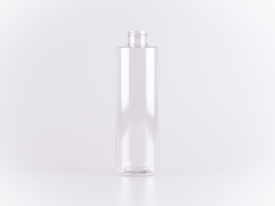 Flasche "Sharp" 250ml, PET glasklar, ohne Montur
