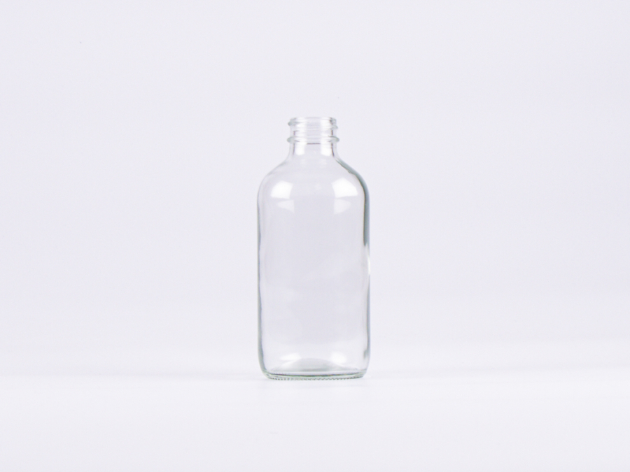 Klarglasflasche 250ml, 28/410, ohne Montur