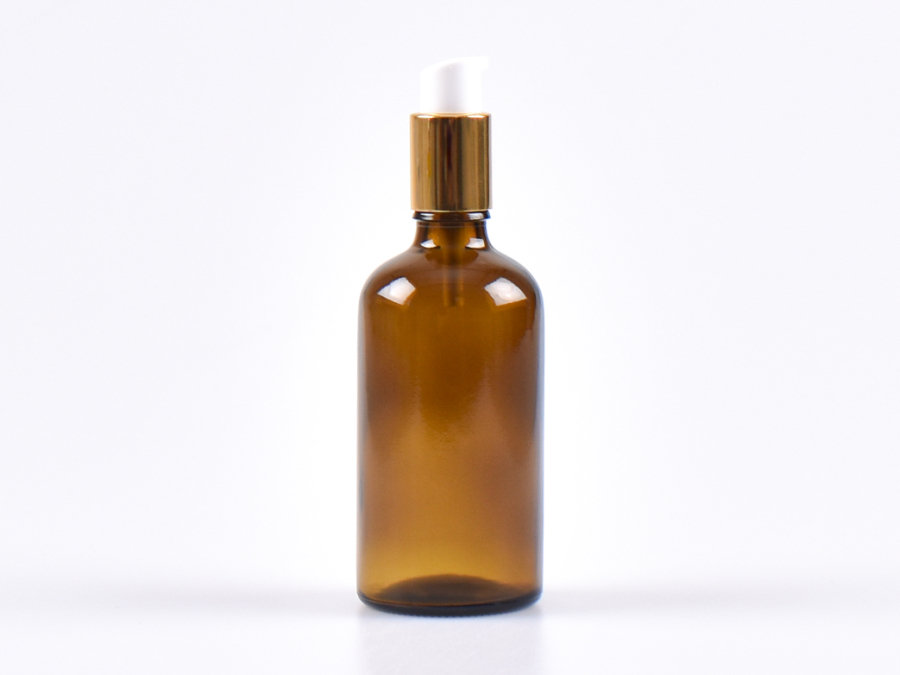 braunglasflasche-100ml-lotionspumpe-aluminium