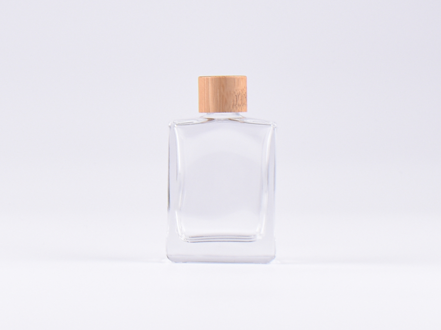 Glasflasche-mit-Schraubverschluss-Tropfmontur-Bambus